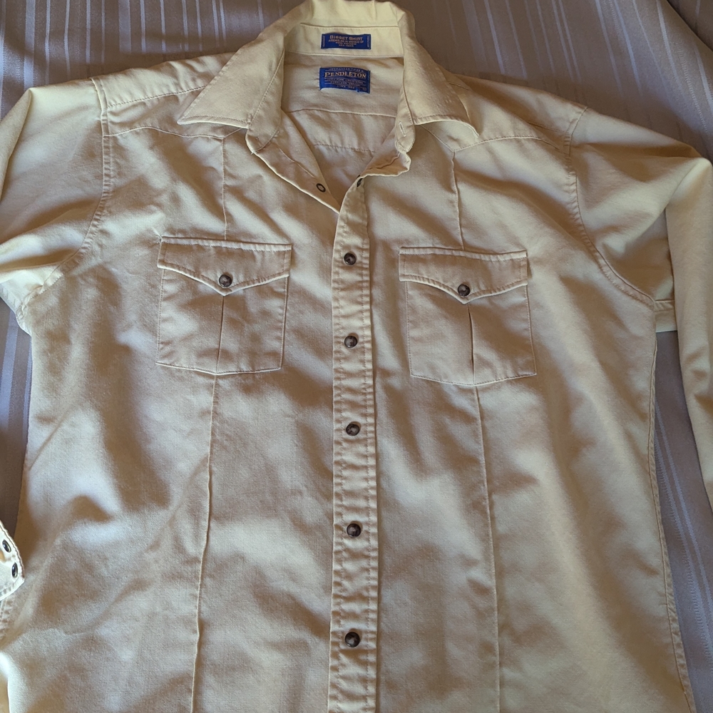 Pendleton Men's Beige Button-Down Shirt - image 1